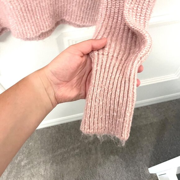 Varley Peverel Button Placket Knit Sweater Woodrose Pink Size L - Picture 11 of 12